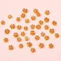 Amber Millefiori glass flower beads for DIY jewelry making projects and crafts - Diameter 4-5mm, Length 19cm (1 Strand/Pack) / Coffee