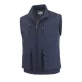 Outdoor fishing utility vest with multiple pockets and quick-dry fabric in navy blue - M / Tops / Navy Blue