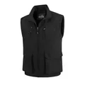 Premium black multi-pocket outdoor fishing vest for men featuring quick-dry breathable fabric - M / Tops / Black