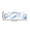 Grote lichtblauwe aquarel lint muursticker voor kamer decoratie afmeting 90x30cm - Blauw Aquarel Strik Stijl (UV24Y12003T_R)