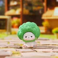 Cute broccoli-headed character figurine desktop ornament with green textured finish - Ornament Series / 3289 Broccoli Sheep