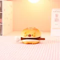 Adorable cute bear burger animal resin ornament for cozy home desktop decoration gift - Pineapple Bun (3221)