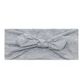Cómoda diadema de yoga de algodón elástico gris para deportes de mujer - Gris claro