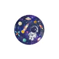 Wegwerppapieren bord met ruimtethema, astronaut en raket voor kinderfeestjes decor - Paarse Sterrenhemel 7 Inch Papieren Borden (10 Stuks) / 10 Stuks Verpakking