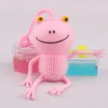 Pink cartoon frog large squeeze toy for stress relief and sensory play - 16*7cm In Stock / Pink