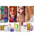 Sparkling cosmetic glitter makeup set with gel sequins and body glitter sticks for face - Single Bottle / Custom Single Color
