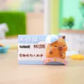 Décoration de bureau créative et mignonne sur le thème du Capybara style carte d'identité - Ornement Capybara Jour de Pluie (1221-1) / Bleu clair