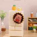 Mini organisateur de bureau en forme de réfrigérateur avec décor cochon et fraise - Aimant de Réfrigérateur Cochon (3105 Cochon)