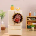 Adorable porte-crayon mini frigo lapin Bella et veilleuse pour décoration de bureau - Aimant de Réfrigérateur Lapin (3105 Lapin)