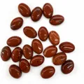 Cabujones ovalados 10x14mm de piedra natural marrón rojo para joyería DIY - Jaspe Rojo