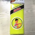 Toalla exfoliante larga de nailon amarillo neón para limpieza profunda de la espalda - Amarillo