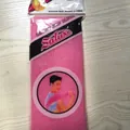 Toalla exfoliante de nylon rosa y fregadora de espalda en envase tradicional Salux - Rosa