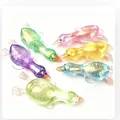 Colorful translucent maltose duck squeeze toys with glitter set - Maltose Stretching Duck / Pink