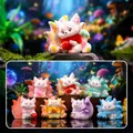 Guochao nine-tailed fox mythological blind box figurine set with 7 unique colorful designs - Fox Shadow Nine Yao (3277) / Full Box (6 Pieces)