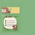 Schattig cartoon aap notitieblok voor studenten, 80 vel niet-klevend - 6# Boksende Aap - Memo Pad