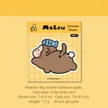 Notes autocollantes singe dessin animé MaLou 30 feuilles bloc-notes jaune pour école - 6# Note Autocollante Singe Désabusé