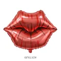 Large red lips foil balloon for Valentine's Day party decoration, 68x61.5cm dimension - Large American Red Lips