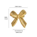 Guide des tailles technique pour cette bague nœud dorée avec mesures de diamètre. - Nœud Ondulé (JZ8911G) / Or (JZ8911G)
