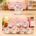 Set di graziose figurine di gatti siamesi in scatola chiusa per decorare la scrivania - Set Scatola Completa / A151 Tesoro di Emozioni Piccolo Siamese Scatola 6