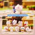 Collezione completa di 9 graziose statuette di gatti siamesi in resina Blind Box - Serie di Collezione di Grani Carini Meow Sweet Fun (M495) / Set da 8