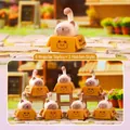 Collezione di 7 statuette di gatti siamesi blind box per decorazione creativa scrivania - Gatto dell'umore della scatola di cartone / Scatola Set Completo (Set da 6)
