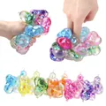 Bunte, mit Pailletten gefüllte Ballon-Hunde-Squishies zum Stressabbau und Spiel - Beutel-Stil / Blasenhund - Bunte Pailletten
