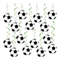 Set decorazioni festa spirali appese tema calcio per compleanno ed eventi sportivi - Riccioli Pendenti Calcio
