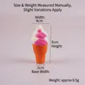 Simulation einer Eiswaffel aus langsam rückfederndem PU-Material zum Stressabbau - Anhänger-Stil / S / Rosa