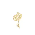 Pendentif marguerite élégant en acier inoxydable plaqué or 18 carats sur fond blanc - Marguerite / Or
