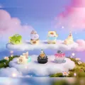 Sweet animal crystal mini figurine blind box collection with cute sea-themed cat designs - 1244-35 Cat Sea Energy (6 Pcs) / Random One
