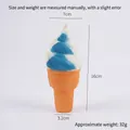 Slow-rebound PU foam ice cream stress relief toy with 16cm height for relaxation - Large Torch / Blue