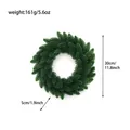 Couronne de Noël artificielle en aiguilles de pin vert, diamètre 30 cm, poids 161 g - Couronne Verte / 30cm