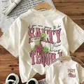Γυναικείο casual λευκό μπλουζάκι με Salty Tequila γραφικό σχέδιο και ροζ γράμματα - S / Tops / Λευκό