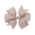 Elegante lazo para el pelo de cinta de falla rosa pálido para niñas y también bebés - Lazo de Seis Orejas de Cinta de Grosgrain (823) / Rosa loto