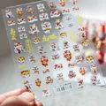 Autocollants à ongles tigre et danse du lion pour manucure festive du Nouvel An chinois - Fortune du Tigre d'Or-Fin & Résistant (TS-1140)
