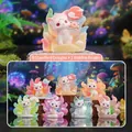Cute mythical nine-tailed fox blind box figurines set of 7 for creative desktop decoration - Tushan Divine Light - Full Set