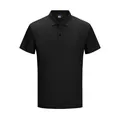 Détails d'un polo de golf noir classique pour hommes en maille à séchage rapide. - S / Hauts / S (EU) / Noir