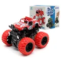 Κόκκινο αδρανειακό 4WD off-road monster truck παιχνίδι αυτοκίνητο με μεγάλα ελαστικά - Κόκκινο