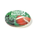 Disposable American football theme party paper plates featuring a touchdown grass design - 16 Pieces/Pack 7-Inch Plates