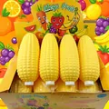 Large simulation corn squishy stress relief toys in colorful Mega Fruit display box - Large Simulation Corn (Display Box)