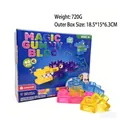Detalle de bloques de construcción de gelatina de colores con caja de 40 piezas - Juego de 40 piezas