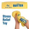 Jumbo slow rebound butter stick squishy toy in yellow for stress relief and fun - Oversized / 24cm