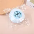 Soft blue ice bread squishy toy in clear packaging, slow rising stress relief flour ball - Simulated Daifuku / Sea Salt