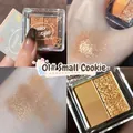 Hello Style 01# Cookie mini eyeshadow palette featuring matte and glitter finishes - 01 Little Cookie