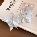Detaillierte Makroaufnahme eleganter silberner Blütenohrringe mit sanften Katzenaugensteinen - Silber & Weiß (Silver Earring Post)