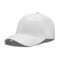 Gorra de béisbol blanca impermeable con corona estructurada y visera curva para hombre y mujer - Ajustable (56-58cm) / Blanco