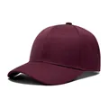 Gorra de béisbol granate estructurada resistente al agua para protección solar - Ajustable (56-58cm) / Burdeos