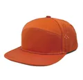 Bright orange quick-dry outdoor baseball cap with laser-cut ventilation and flat brim - M / Orange Red