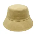 Premium khaki cotton bucket hat featuring wide brim for summer UV sun protection - 60-62cm / Khaki