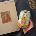 Tragbare isolierte Wasserflasche mit niedlichem Charakterdesign im Mini-Taschenformat - Gelbe Mütze Sternmann (161)
